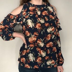 Peach Love Open Shoulder Blouse